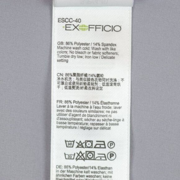 Exofficio Women's Small Gray Quick Dry Long Sleeve Button Up Shirt - Picture 9 of 9